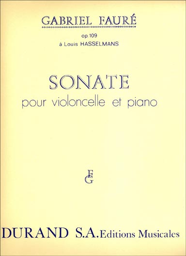 Faure - Cello Sonata No.1 in D minor Op.109 (DUR)