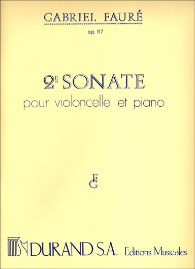 Faure - Cello Sonata No. 2 in G minor, Op. 117 (DUR)