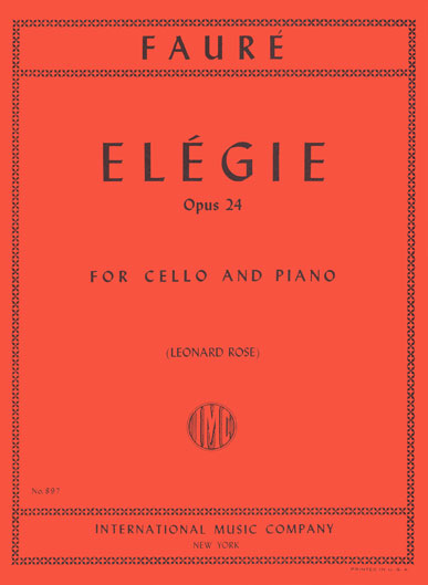 Faure - Elegie Op. 24 for Cello and Piano (INT)