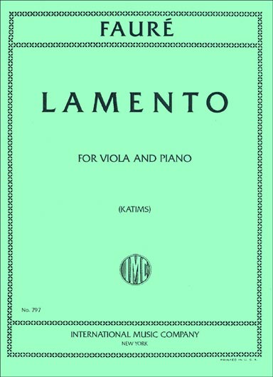 Faure - Lamento for Viola and Piano (INT)