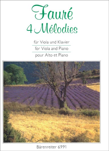 Faure - 4 Melodies for Viola and Piano (BAR)