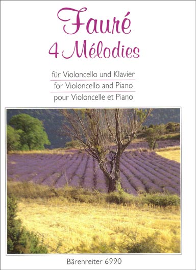 Faure - 4 Melodies for Cello and Piano (BAR)