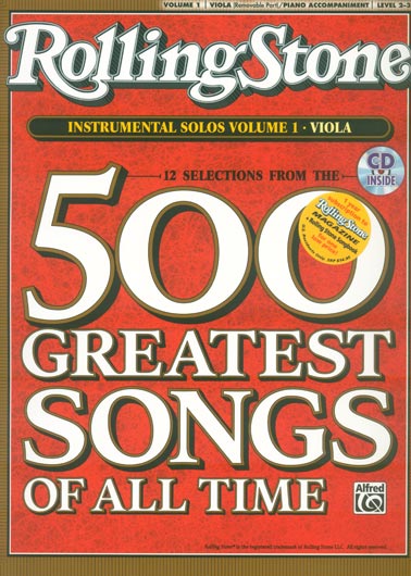 Rolling Stone Instrumental Solos Vol 1, Viola/Piano/CD
