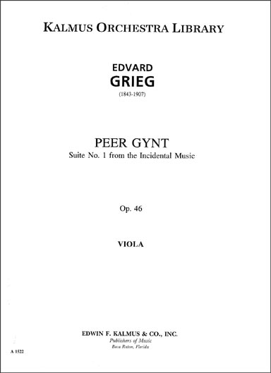 Grieg - Peer Gynt Suite No.1, Op. 46 - Viola Part (KAL)