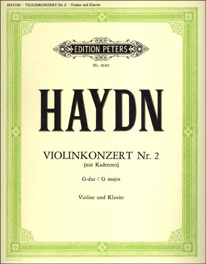 Haydn - Violin Concerto in G Major Hob. VIIa:4 (PET)