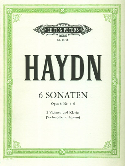 Haydn - 6 Sonatas for 2 Violins Op. 8, No. 4-6 (PET)