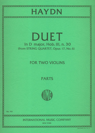 Haydn - Duet in D Major for 2 Violins (INT)