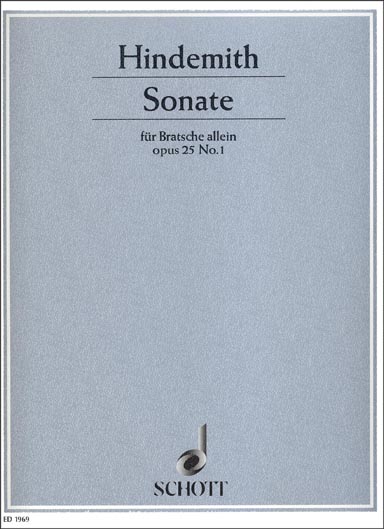 Hindemith - Sonata for Solo Viola, Op. 25 No. 1 (SCHOTT)