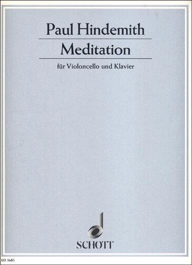 Hindemith - Meditation for Cello and Piano (SCHOTT)