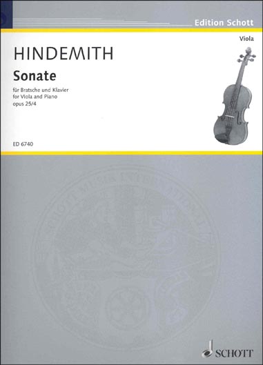 Hindemith - Sonata for Viola and Piano, Op. 25 No. 4 (SCHOTT)