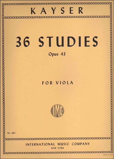 36 Studies for viola