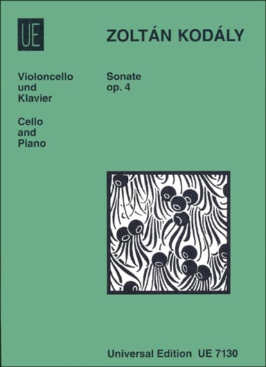 Cello Sonata, Op. 4, Cello/Pia