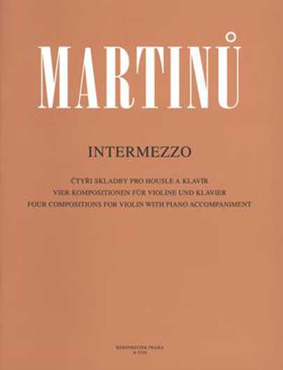 Intermezzo, Four Compositions for Violin with Piano