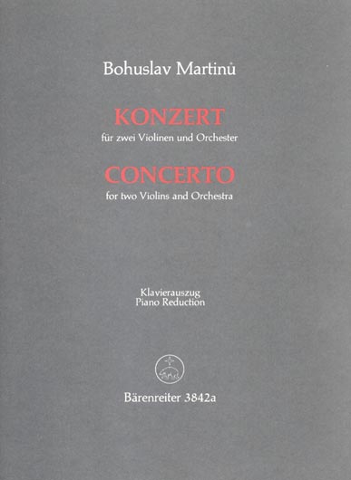 Martinu - Concerto For Two Violins And Orchestra