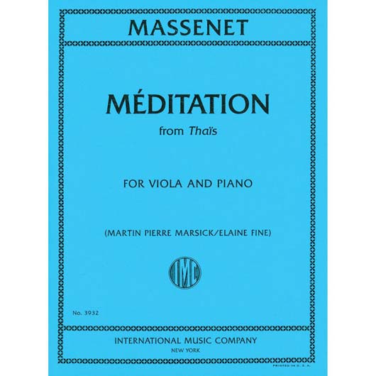 Massenet - Meditation from Thaïs for Viola and Piano (INT)