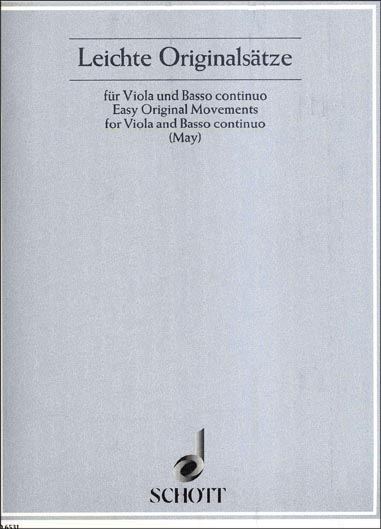 Easy Original Movements for viola and basso continuo