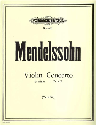 Mendelssohn - Violin Concerto in D minor (PET)