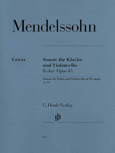 Mendelssohn - Cello Sonata in B flat Major, Op. 45 (HEN)