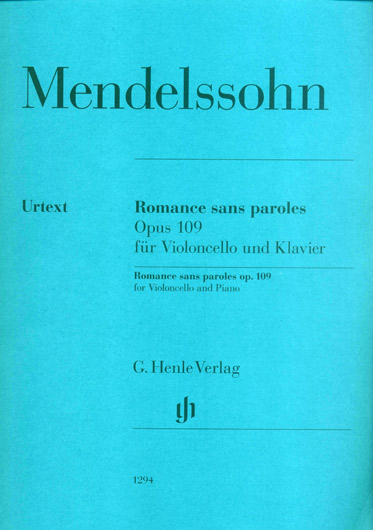 Mendelssohn - Song Without Words Op. 109 (HEN)