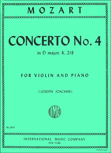 Mozart - Violin Concerto No. 4 in D major, K. 218 (INT)