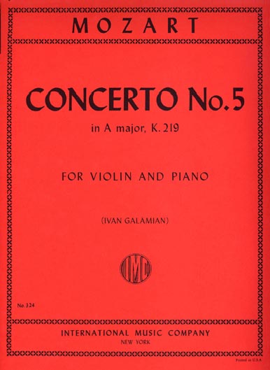 Mozart - Violin Concerto No.5 in A major, K.219 (INT)