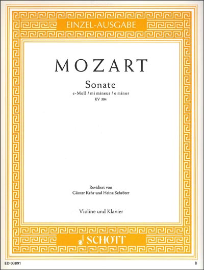 Mozart - Violin Sonata in E minor, K. 304 (SCHOTT)