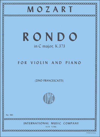 Mozart - Rondo in C K. 373 (INT)