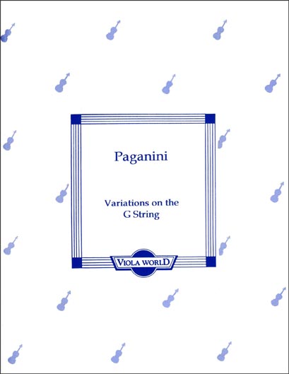 Paganini - Variations on Rossini's "Moses" for Viola (VLAW)