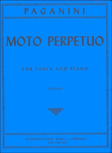 Paganini - Moto Perpetuo Op. 11 for Viola and Piano (INT)