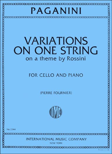 Paganini - Variations on Rossini's "Moses" for Cello (INT)
