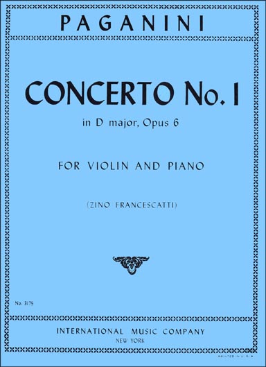 Paganini - Violin Concerto No. 1 Op. 6 in D Major (INT)