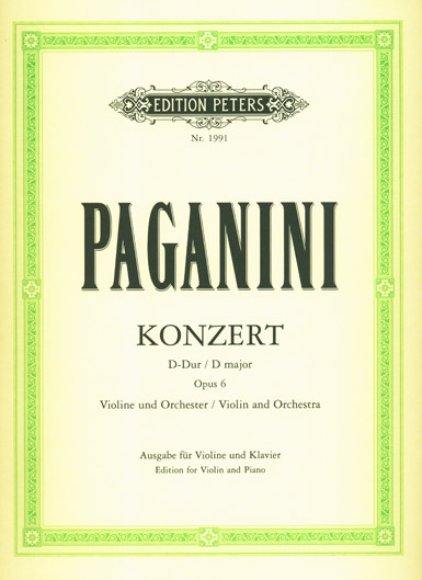 Paganini - Violin Concerto No. 1 Op. 6  in D Major (PET)