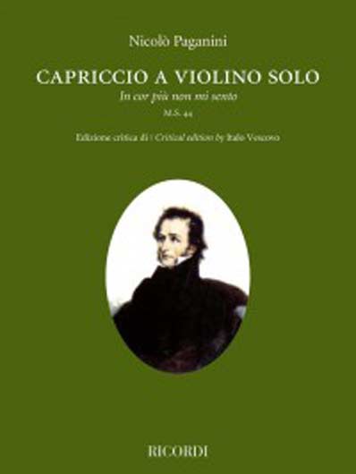 Paganini - Caprice "In cor piu non mi sento" for Solo Violin