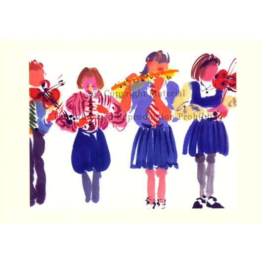 Notecard - &quot;School Concert&quot; by Mary Woodin