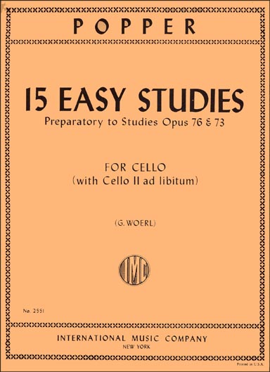 Popper - 15 Easy Studies (Preparatory to Studies Op.76 and 73)