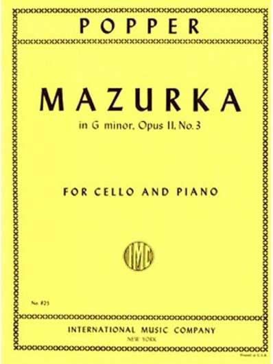 Popper - Mazurka in G minor, Op. 11, No. 3