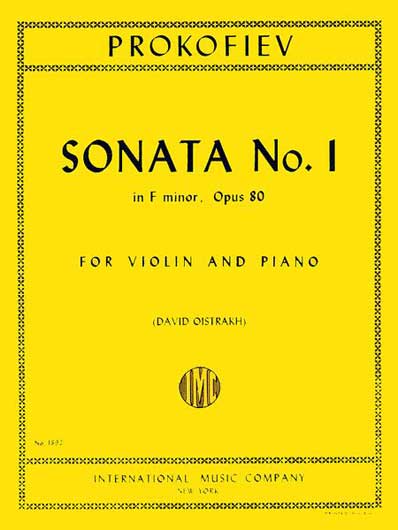 Prokofiev - Sonata for Violin &amp; Piano in F minor, Op. 80 (INT)