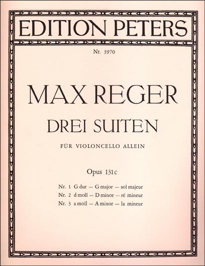 Reger - Three Suites Op. 131c for Solo Cello (PET)
