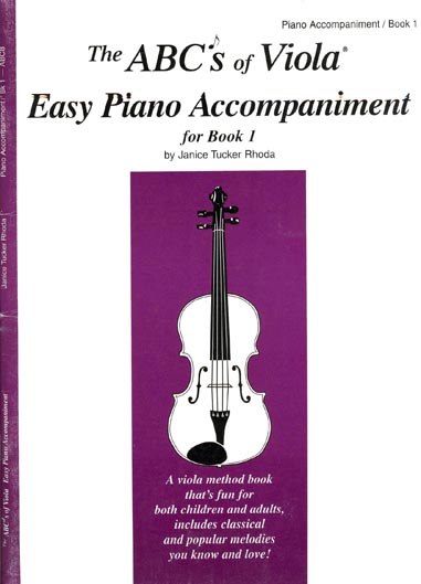 The ABC's of Viola Easy Piano Accompaniment, Viola Book 1