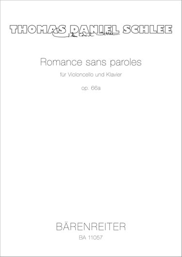 Romance sans paroles Op. 66a