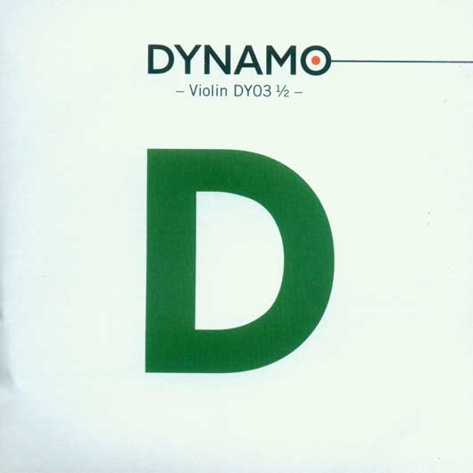 Dynamo Violin String - D - Aluminum - medium - 1/2 - DY03