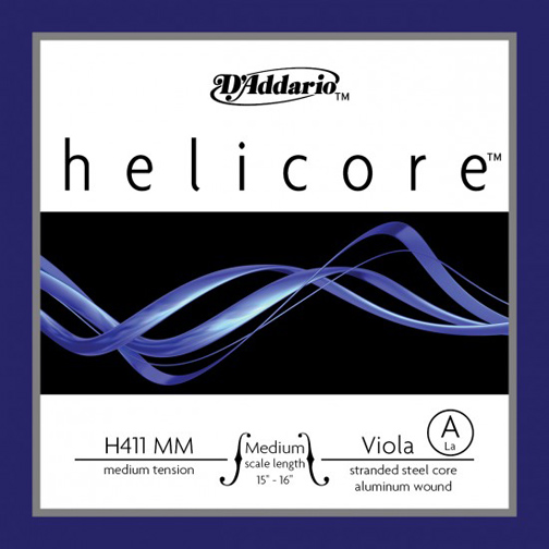 Helicore Viola A String, Medium Scale - medium (Straight)