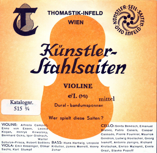 Superflexible Violin E String - medium - 3/4