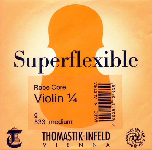 Superflexible Violin G String - medium - 1/4