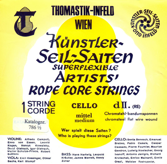 Superflexible Cello D String - medium - 1/2