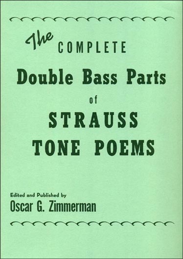 Strauss, Richard - Complete Tone Poems Bass Parts (ZIMM)