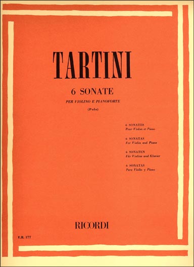 Tartini - 6 Sonatas for Violin and Piano (RIC)