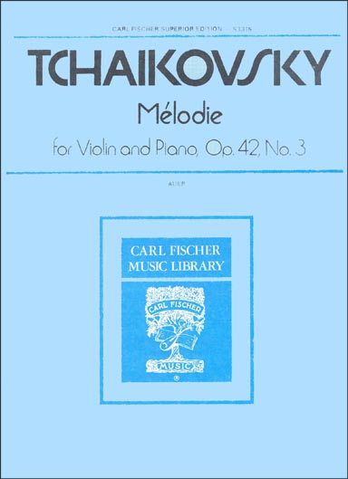 Melodie Op. 42, No. 3 for Violin and Piano