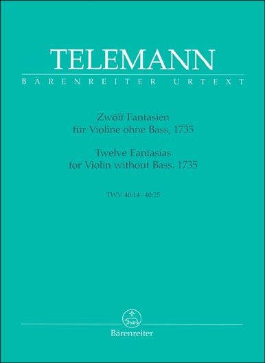 Telemann - 12 Fantasias for Solo Violin, TWV 40:14-25 (BAR)