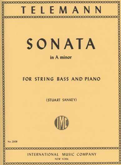 Telemann - Sonata for Bass and Piano in A minor (INT)